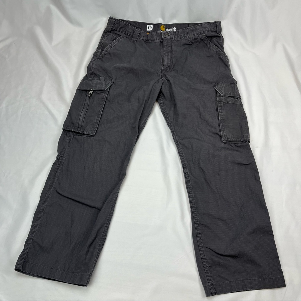 Carhartt Men’s Force Relaxed Fit Ripstop Cargo Work Pant Gray Shadow 36x30